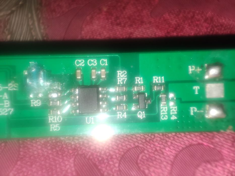 BMS 2S 7.4V de la un  compresor portabil