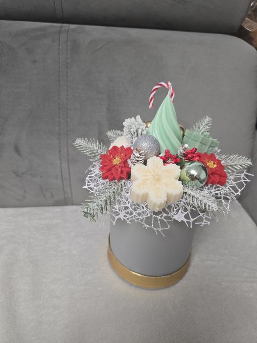 Aranjamente Crăciun din ceară de soia