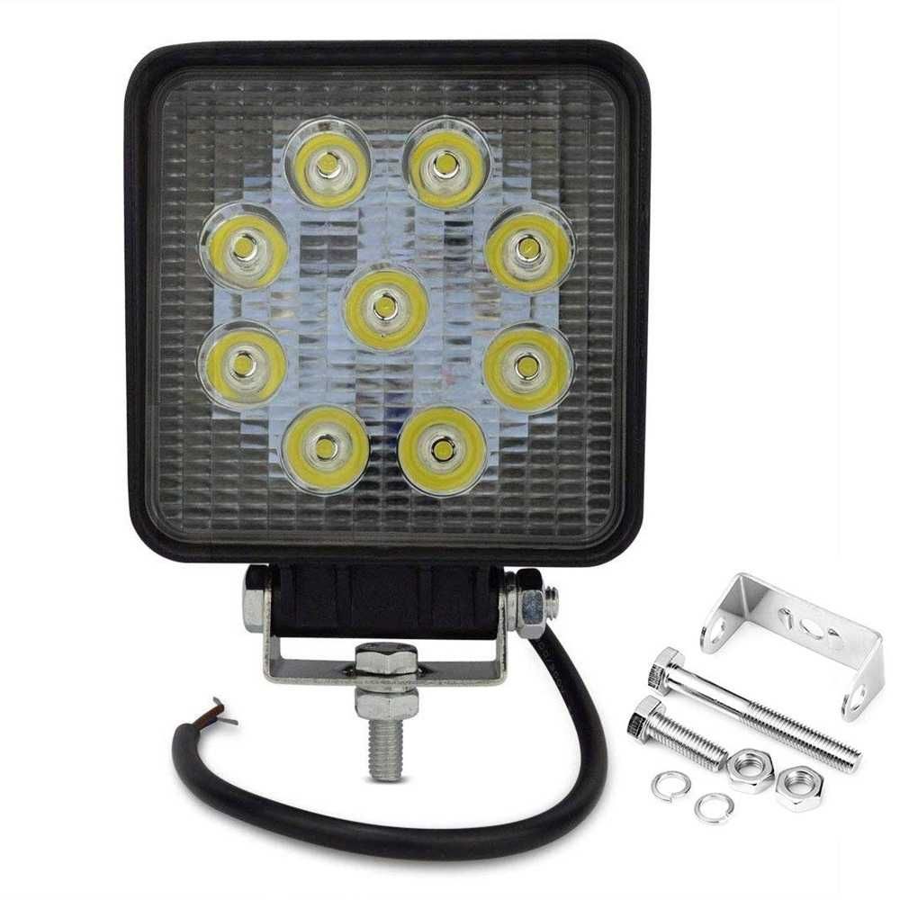 27W LED Диоден халоген 9 диода - 12/24V