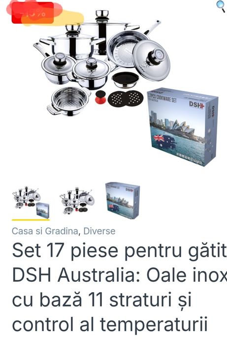 Vase de gătit 17 piese