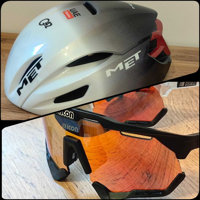 Casca Met Manta și ochelari Scicon