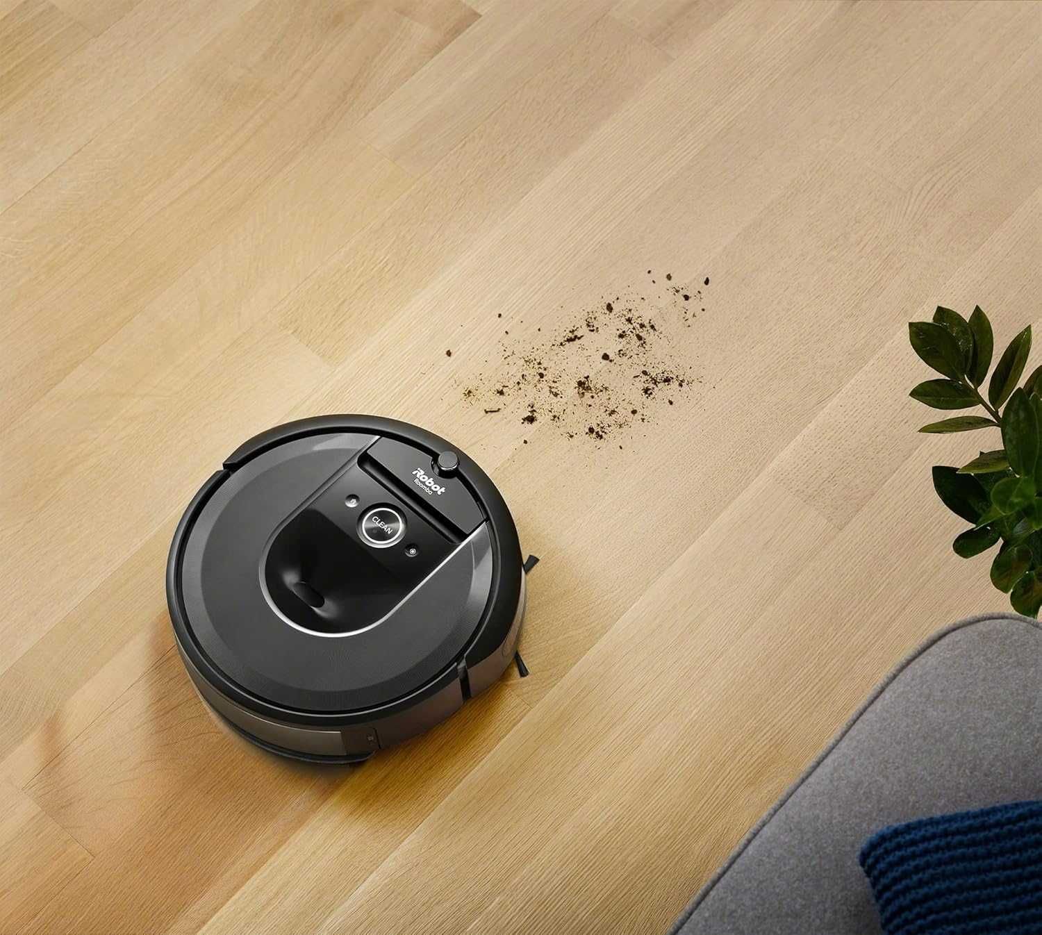 Прахосмукачка робот iRobot Roomba Combo i8+ Самопочистваща база i8576