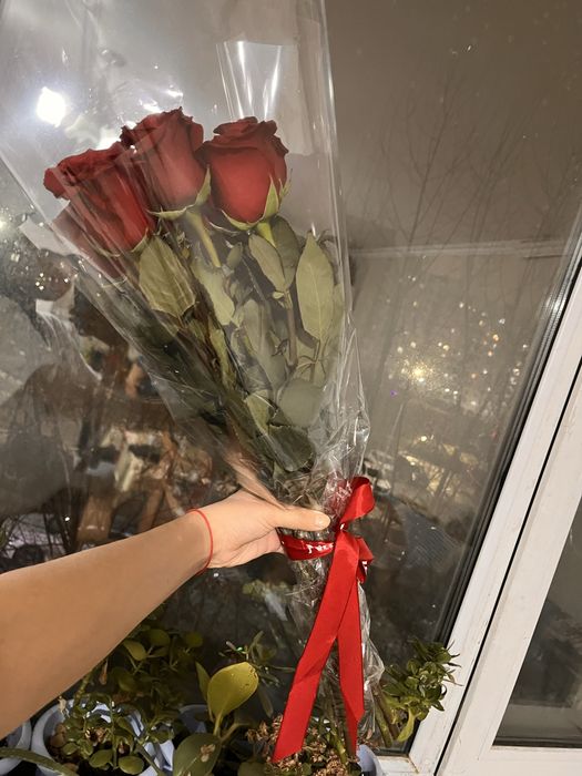 Букет красных роз