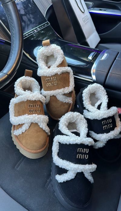 UGG, естествен велур и MIU MiU