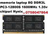 Memorii Laptop DDR3L 8Gb PC3L-12800s 1.35v sodimm