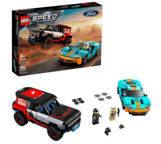 LEGO 76905. Ford GT Heritage Edition and Bronco R