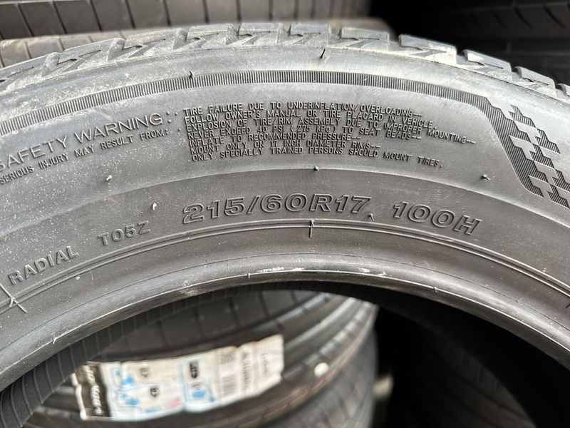 215/60/17 BRIDGESTONE 4 бр