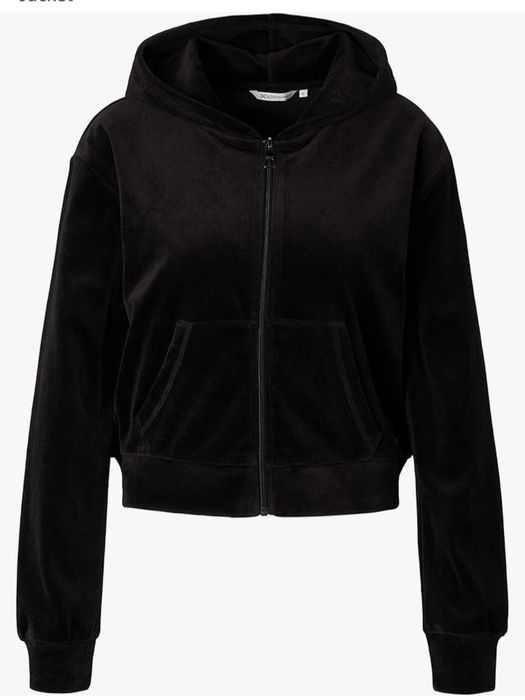 Tom Tailor Denim Women's Velour Hoodie Sweat Jacket