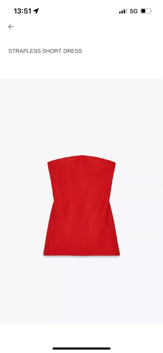 Рокля Zara червена