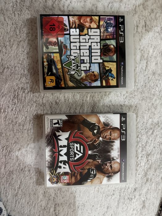 Vand jocuri PS3 (GTA V si MMA)