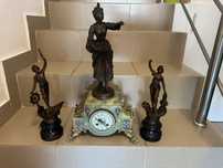 Ceas Mecanic//Semineu//Onyx//3 Piese//Japy