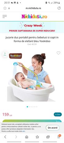 Duș portabil pentru bebeluși