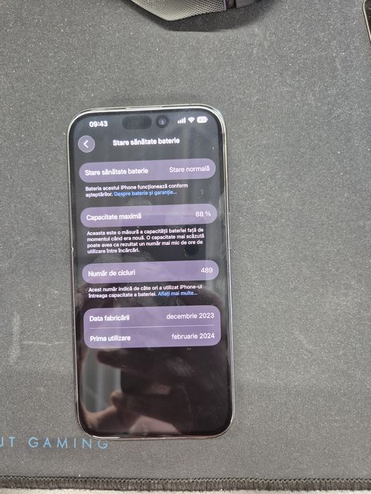 Iphone 15 pro black titanium