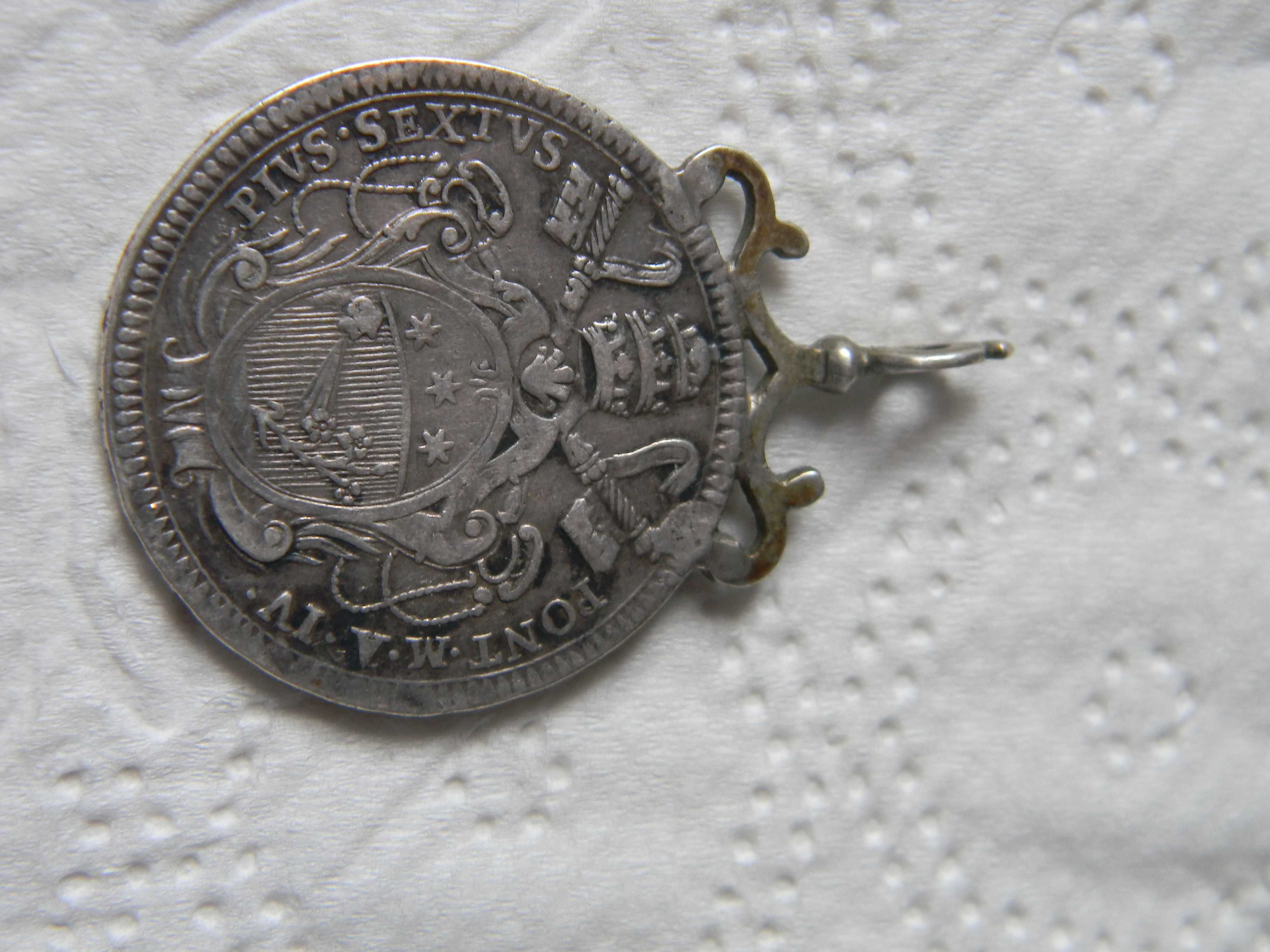 Medalion rar de colectie din argint 14,5g Vatican 1778