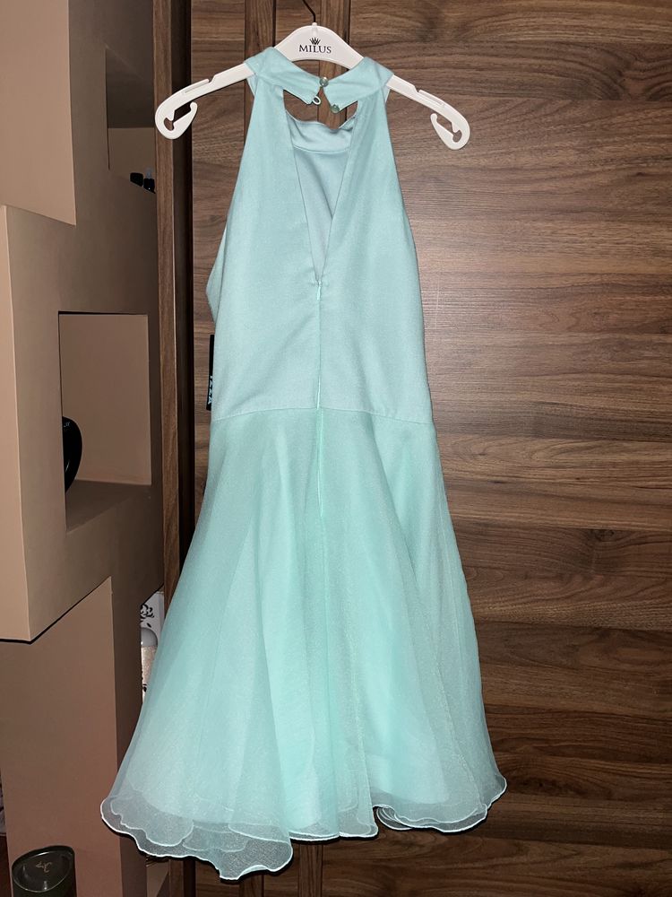 Rochie scurta de ocazie, verde menta, 36