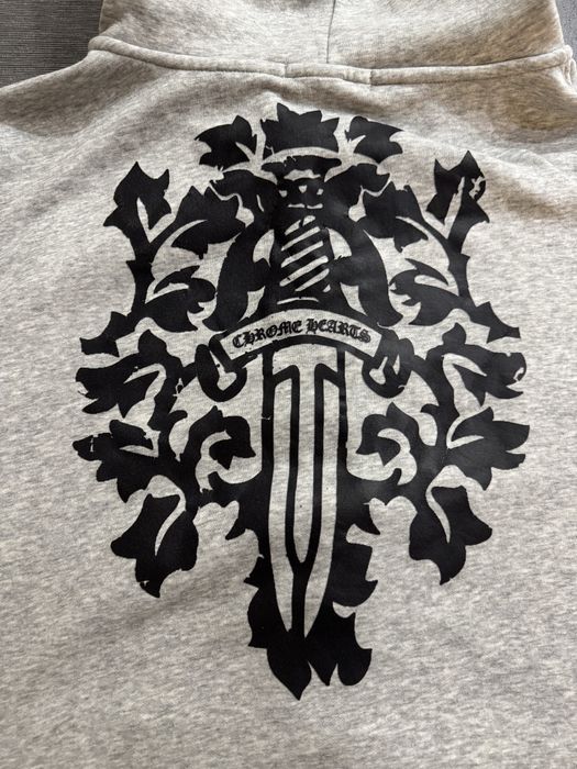 Chrome Hearts сив zip-up