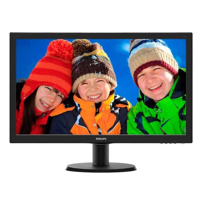 Monitor LED MVA Philips 23.6", Wide, FHD, DVI, HDMI, 243V5QHSBA, Negru