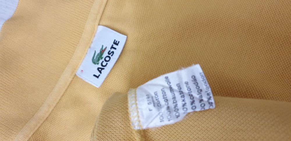 Lacoste Pique Cotton  Mens Size 3 - S - ОРИГИНАЛНА Тениска!