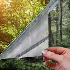 Folie solara reflexiva silver tip oglinda pentru geamuri