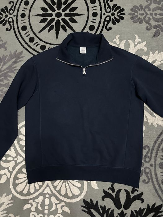 темно синий полузамок zara