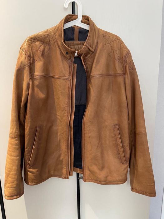 Мужская кожаная куртка Massimo Dutti