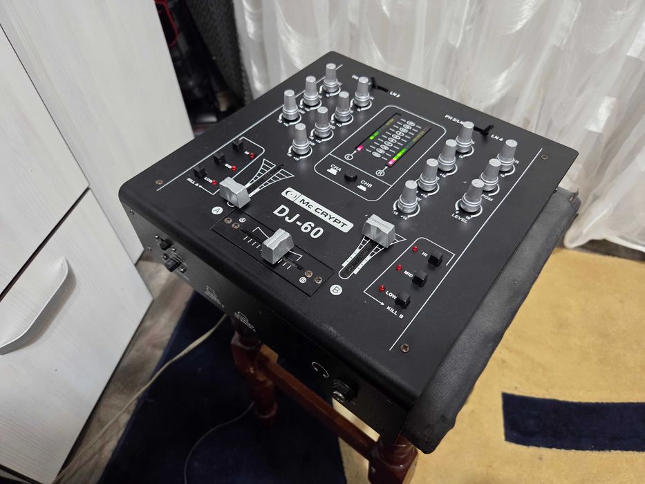 Mixer Audio MC Crypt DJ-60 Preamplificator Audio Pentru Statie