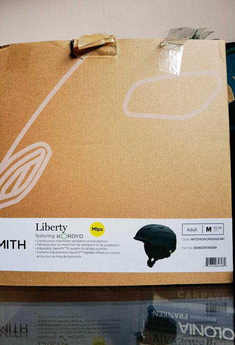 Casca ski snowboard Smith Liberty Pacific blue unisex M Mips koroyd