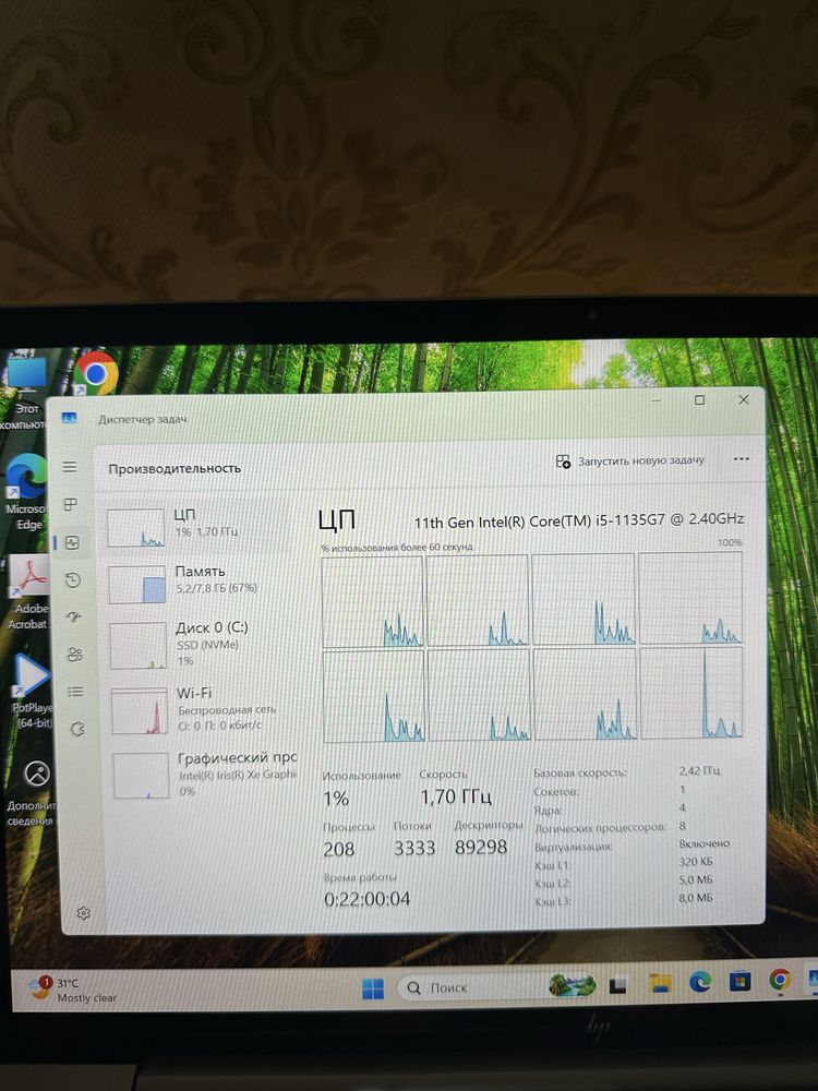 Продаю ноутбук HP Envy 13-ba1047wm | i5 / 8GB / 256GB SSD / Windows 11