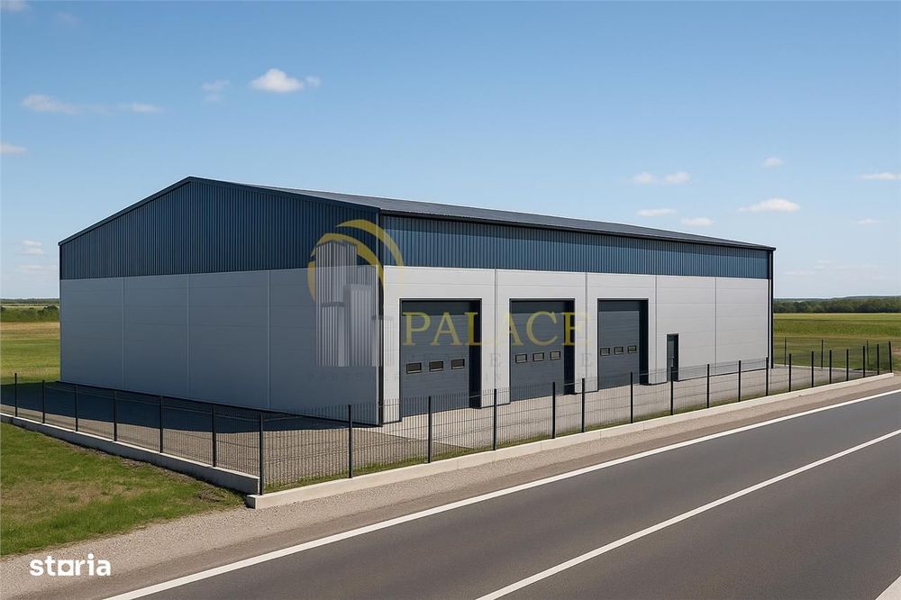 Hală industrială 1.200 mp ,acces E85, Letcani