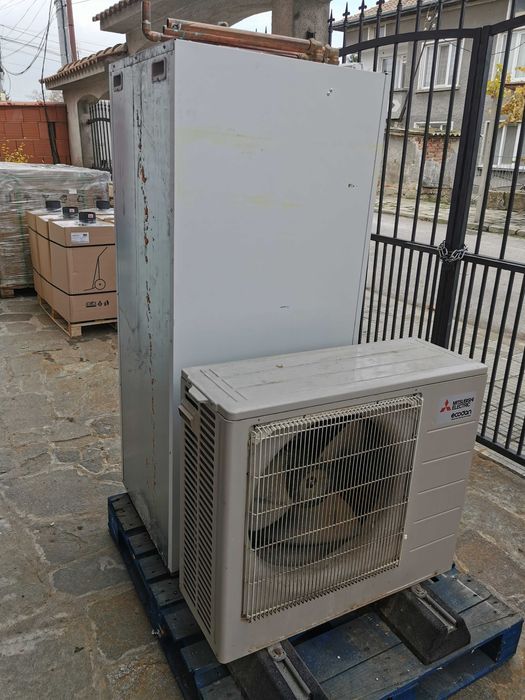 Термо помпа Mitsubishi + Mitsubishi 200 литра хидра танк за отопление