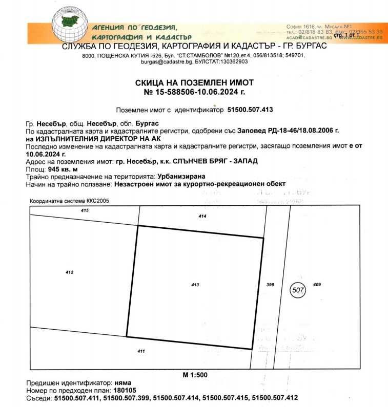 Парцел за продажба - к.к. СЛЪНЧЕВ БРЯГ-ЗАПАД, обл. Бургас