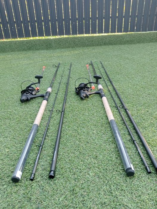 Set 2 Lansete Feeder Sirena 3.9m 3+3 Tronsoane Carbon 100%