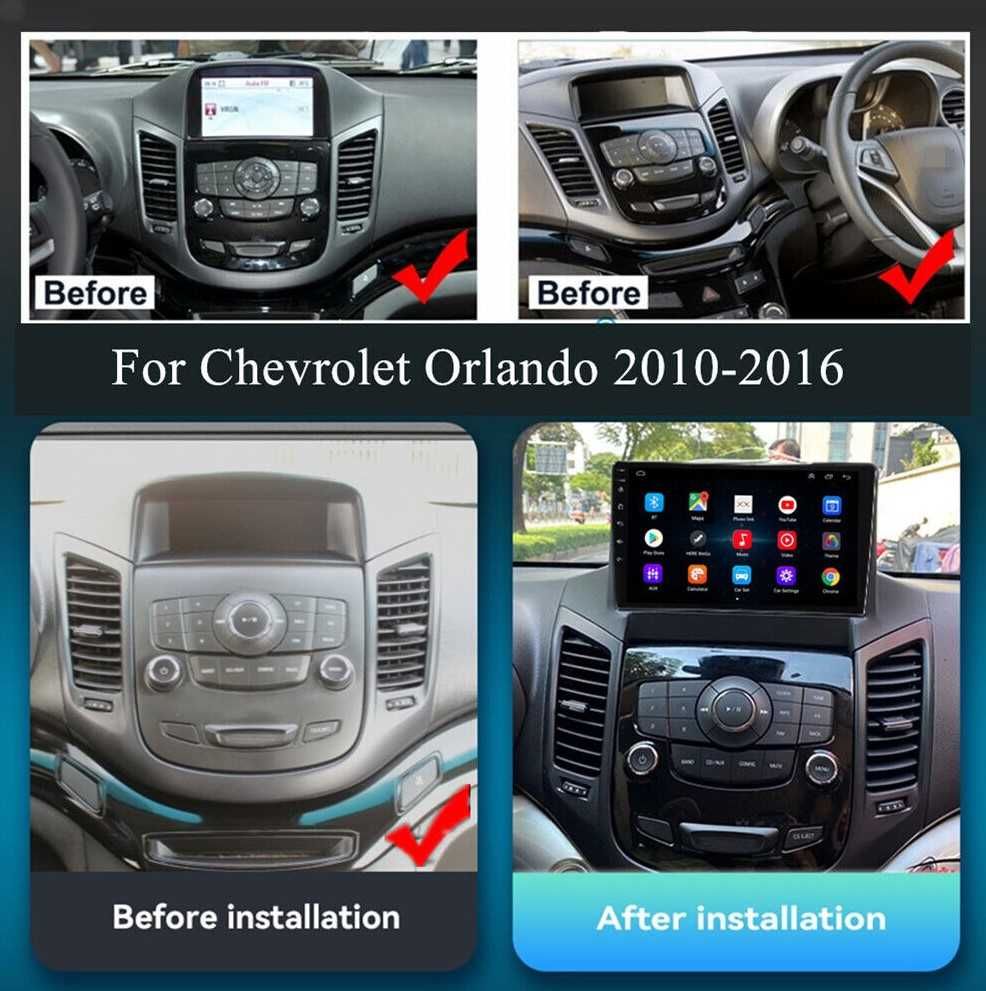 Chevrolet Orlando 2010 - 2018 -  9" / 12,3" андроид навигация, 9572
