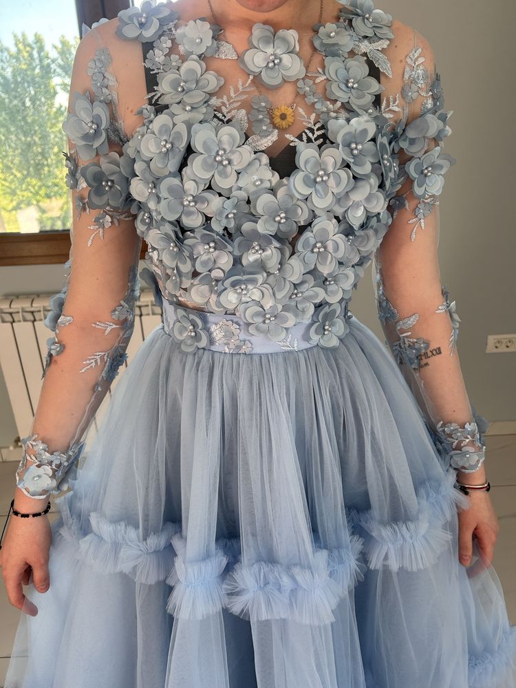 Rochie eleganta baby blue