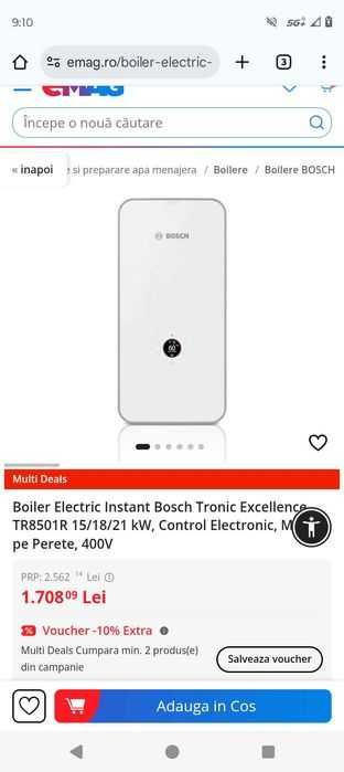 Incalzitor de apa electric BOSCH