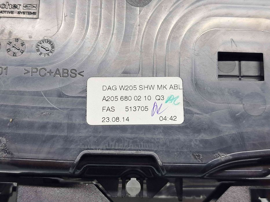 Scrumiera Mercedes Clasa C Combi (S205) [Fabr 2015-prezent] A20568002