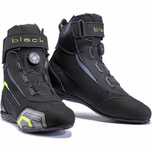 Ghete moto Black Firefly Negru/Galben NOU