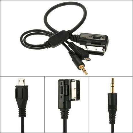 Cablu adaptor AMI-MMI Audi music interface la JACK si MICRO USB