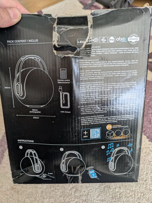 Boxa Bluetooth, cu lumini, Sonolux