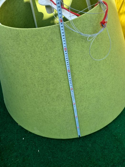 Lampadar  textila verde