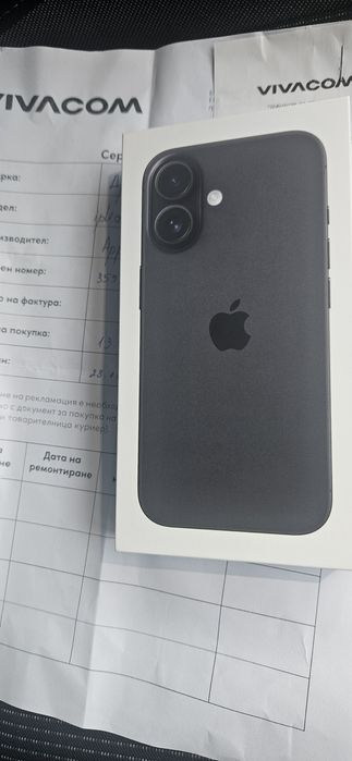 Нов iphone 16 128 black