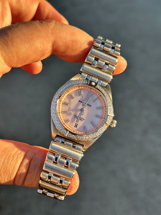 Breitling Chronomat Dial Roze 36,mm lady
