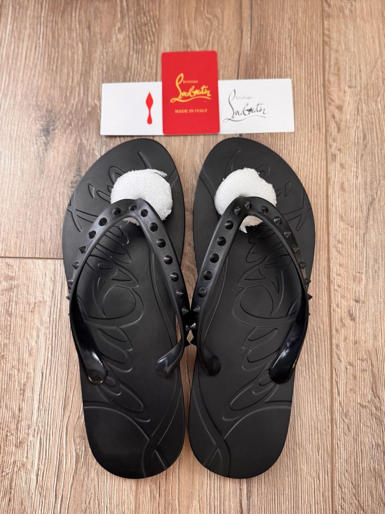 Мъжки джапанки в стил Christian Louboutin | Нови с кутия