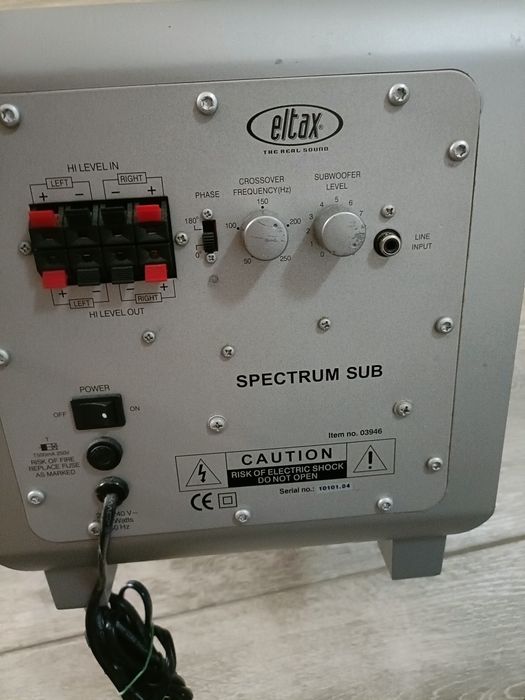 Sistem audio 2.1, subwoofer Eltax + sateliti Yamaha + standuri Yamaha