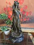 Statueta bronz Persefona,semnata.