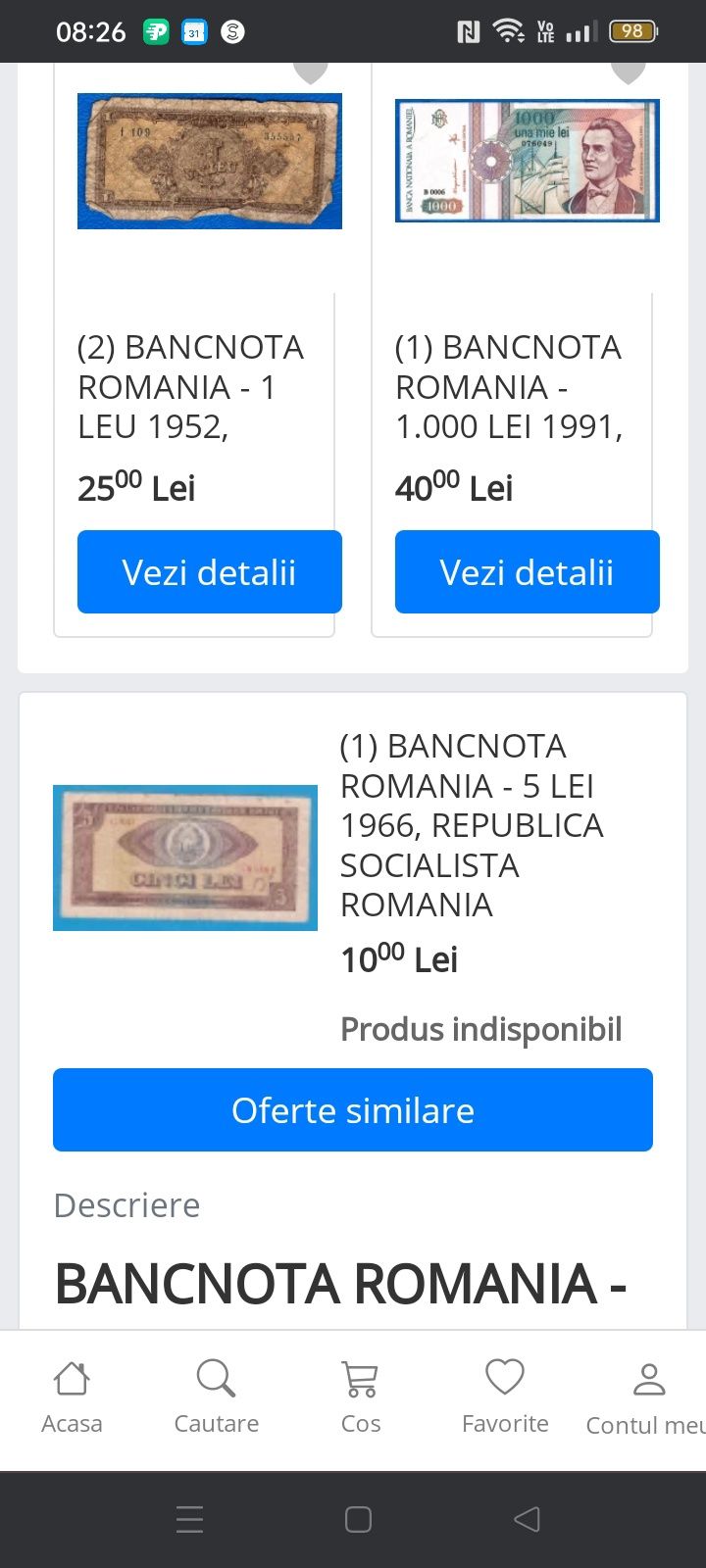 Bancnote de colecție (Bancnote vechi)