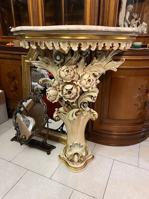 Старинна венецианска конзола с огледало Silik