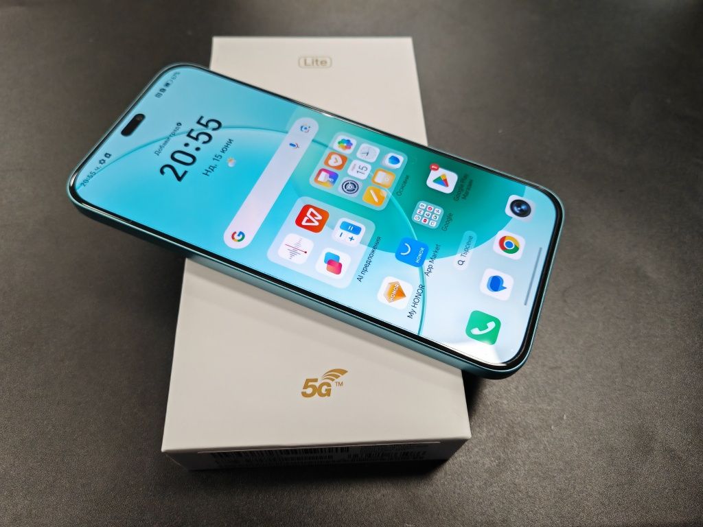 Като нов Honor 400 Lite 5G 8 GB RAM 256 GB Green Гаранция