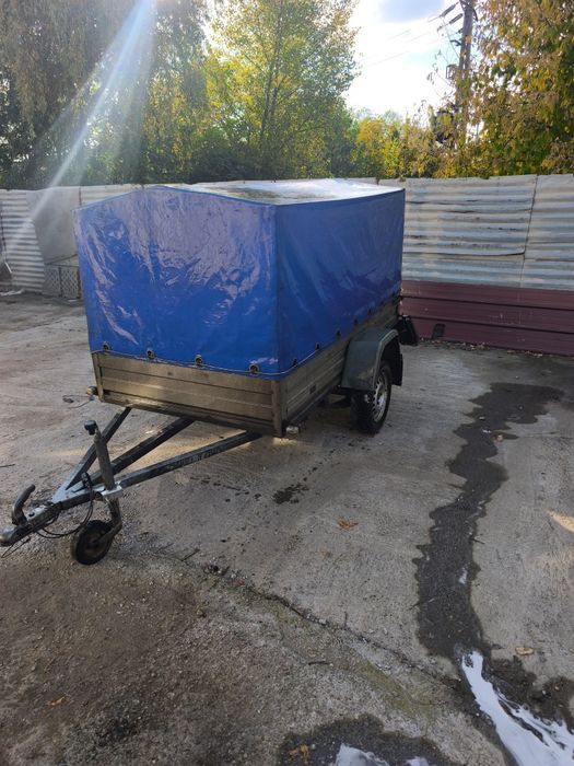 Vând remorca auto 750kg  rydwan 2.7mx130.-2.4x1.3 pe foi de arc