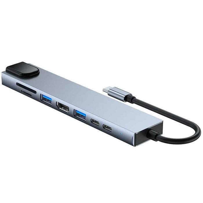 Hub Adaptor Multiport 8 in 1